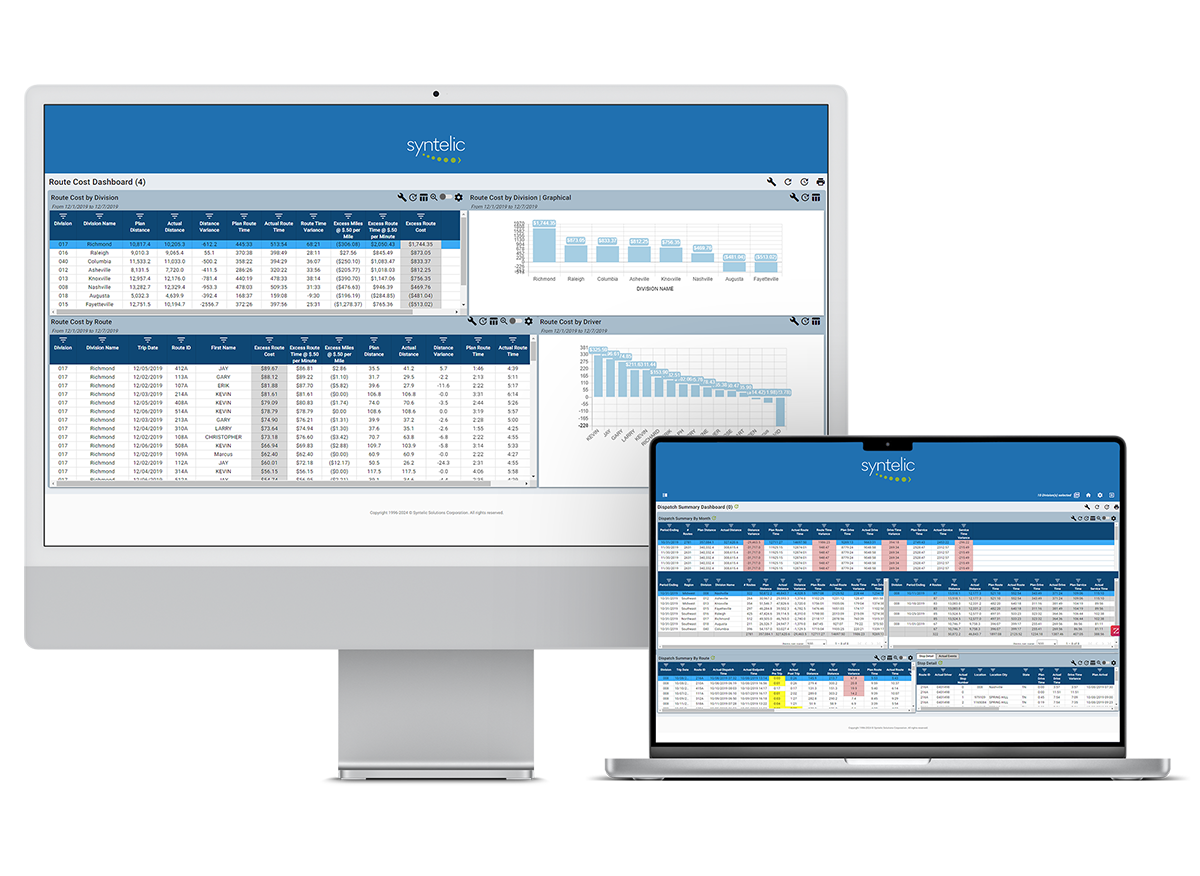 A preview of Syntelic's Transportation Analytics software for trucking distribution companies